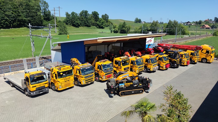 MEIKO-KRAN Flotte im Werkhof Root